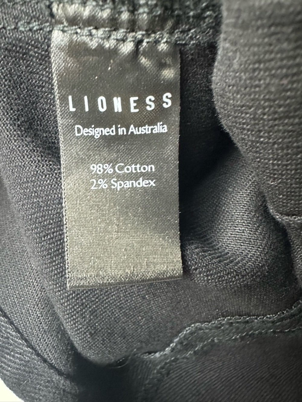 Lioness Black Mini Skirt Denim Classic Staple Front Slit Y2K Basic - Picture 3 of 8